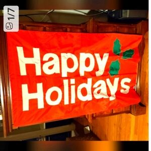 Flag. Happy Holidays